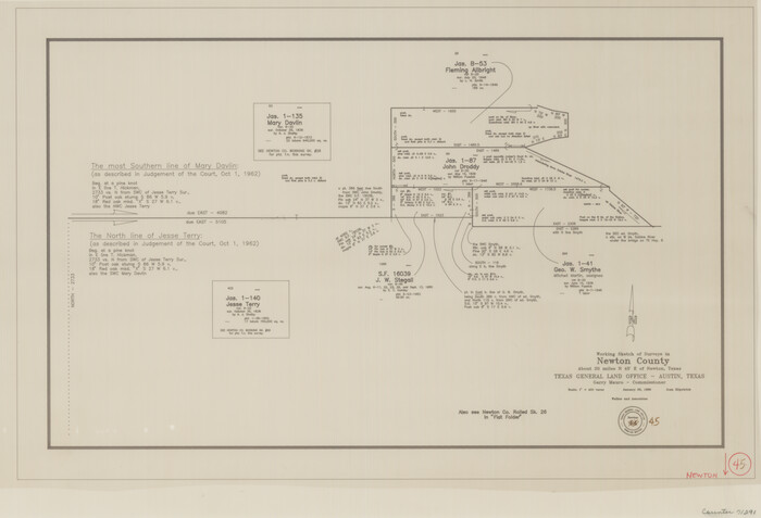 71291, Newton County Working Sketch 45, General Map Collection
