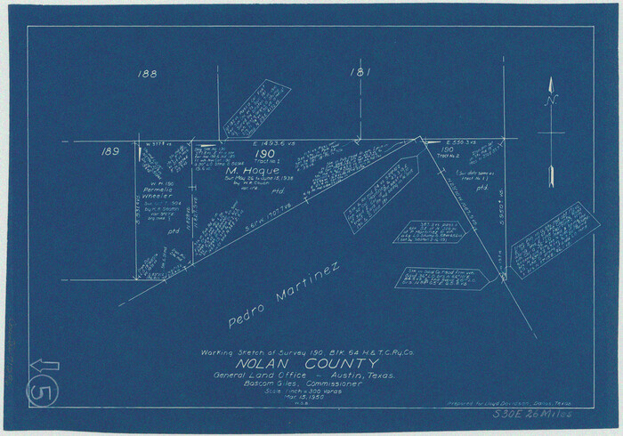 71296, Nolan County Working Sketch 5, General Map Collection