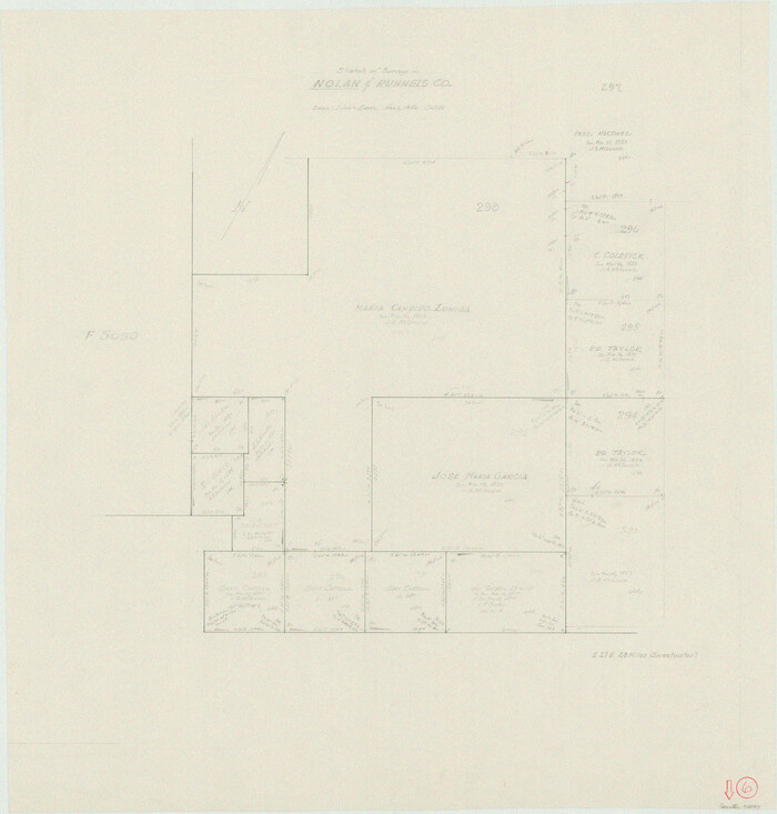 71297, Nolan County Working Sketch 6, General Map Collection