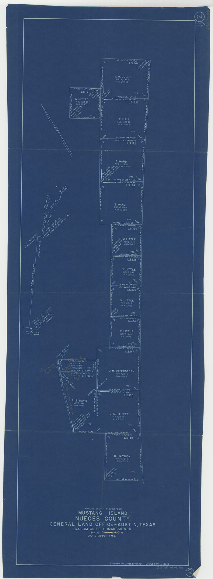 71304, Nueces County Working Sketch 2, General Map Collection