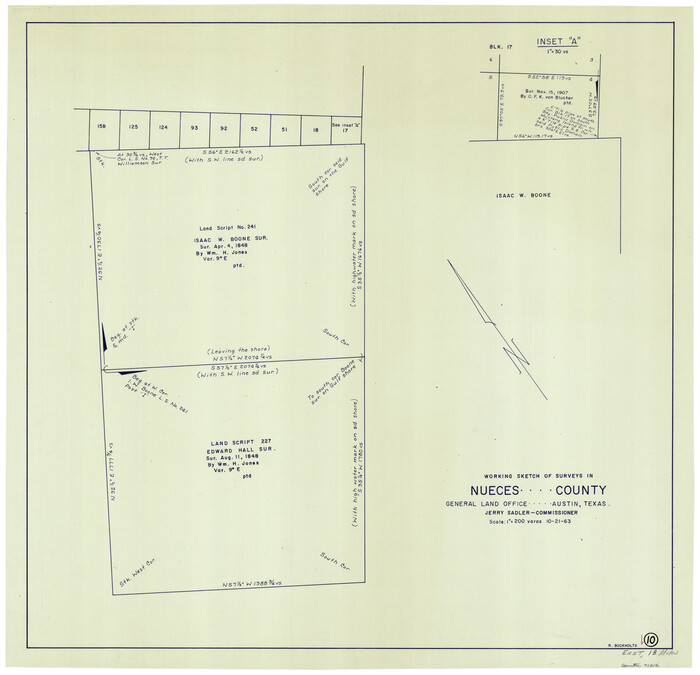 71312, Nueces County Working Sketch 10, General Map Collection

