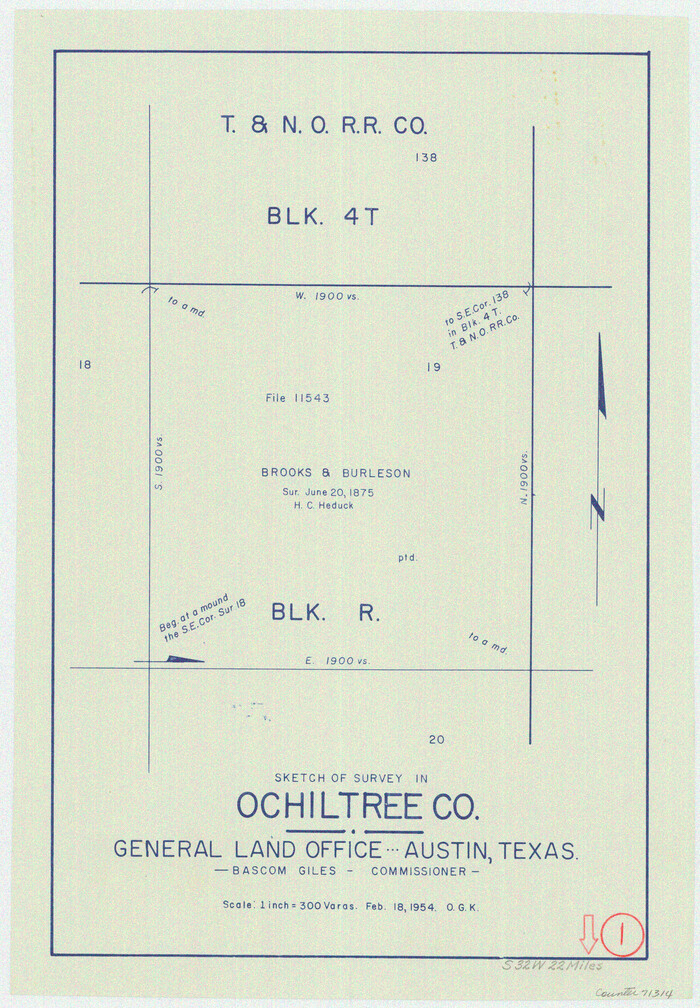 71314, Ochiltree County Working Sketch 1, General Map Collection