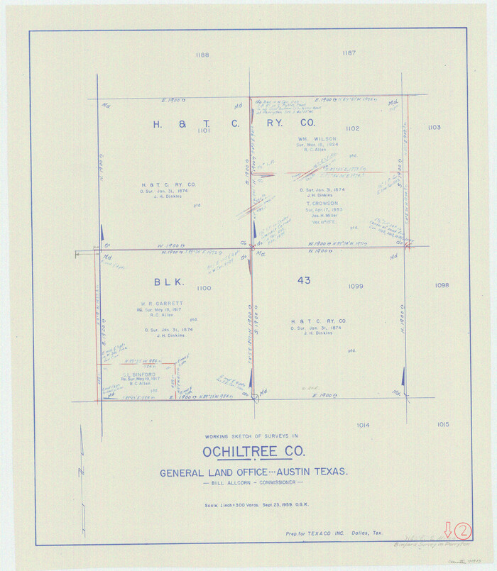 71315, Ochiltree County Working Sketch 2, General Map Collection