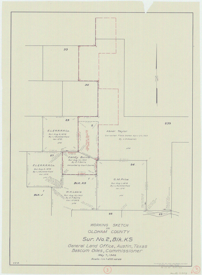 71325, Oldham County Working Sketch 3, General Map Collection