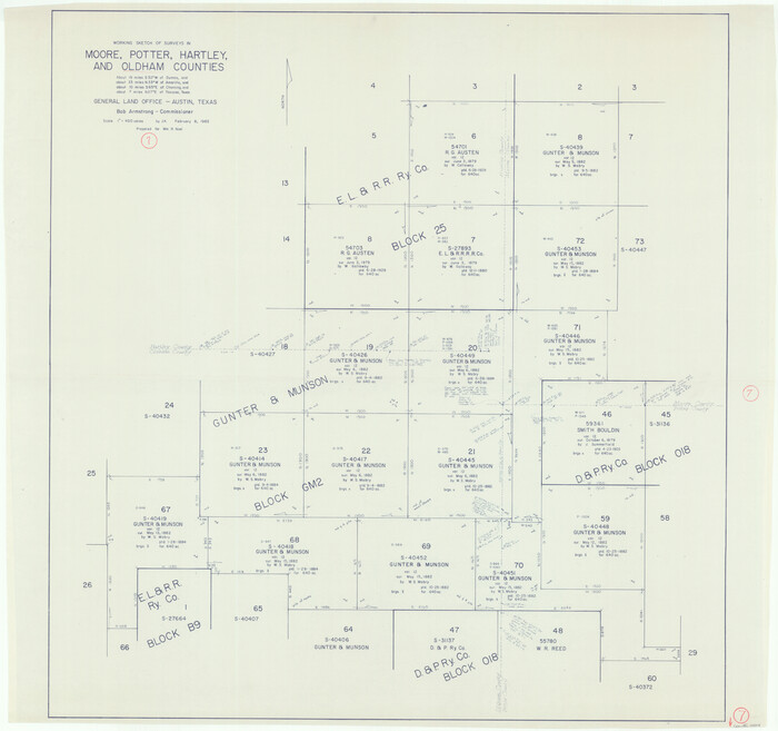 71329, Oldham County Working Sketch 7, General Map Collection