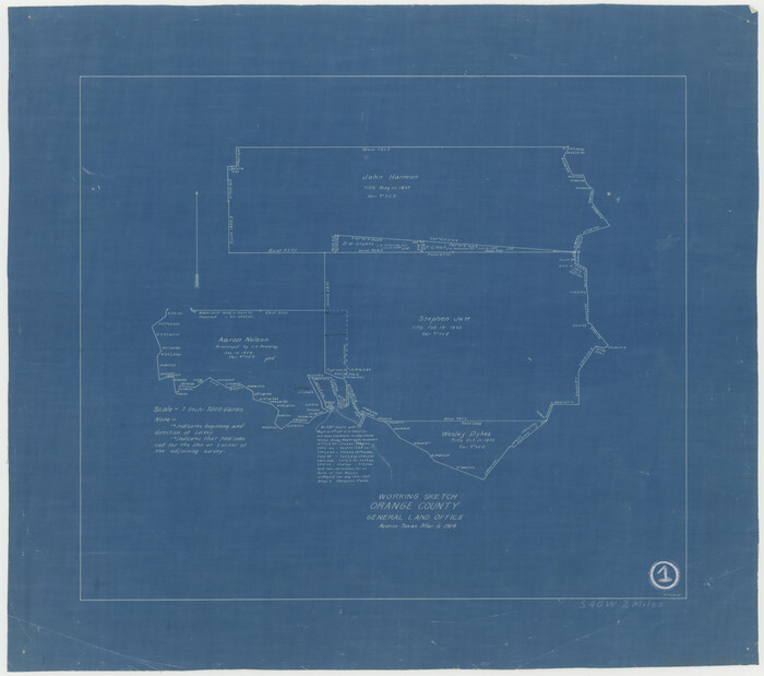 71333, Orange County Working Sketch 1, General Map Collection