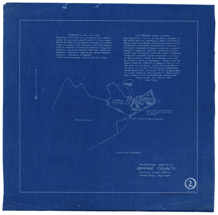 71334, Orange County Working Sketch 2, General Map Collection
