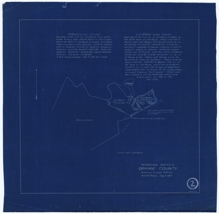 71334, Orange County Working Sketch 2, General Map Collection