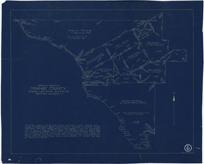 71338, Orange County Working Sketch 6, General Map Collection