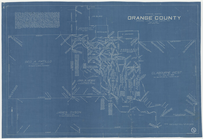 71339, Orange County Working Sketch 7, General Map Collection