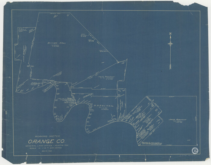 71347, Orange County Working Sketch 15, General Map Collection