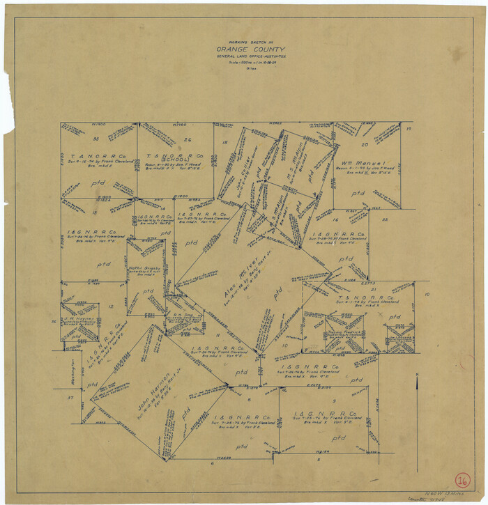 71348, Orange County Working Sketch 16, General Map Collection