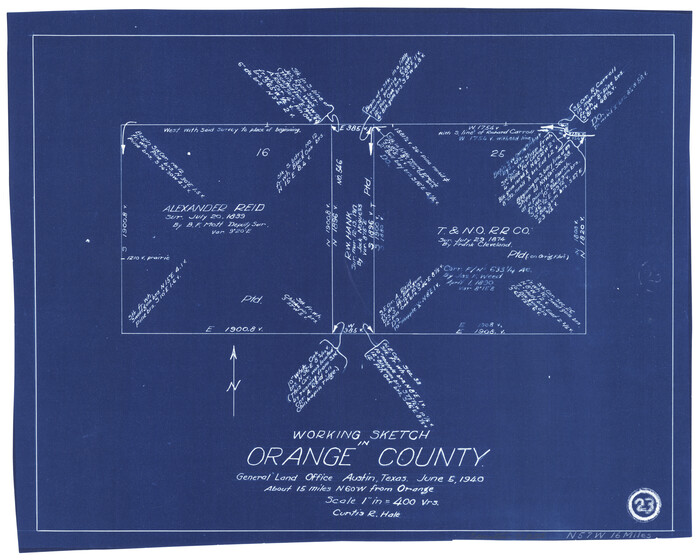 71355, Orange County Working Sketch 23, General Map Collection