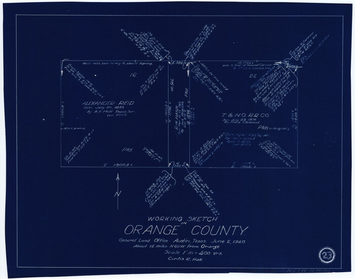 71355, Orange County Working Sketch 23, General Map Collection