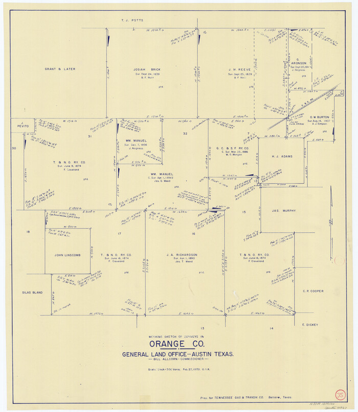 71367, Orange County Working Sketch 35, General Map Collection