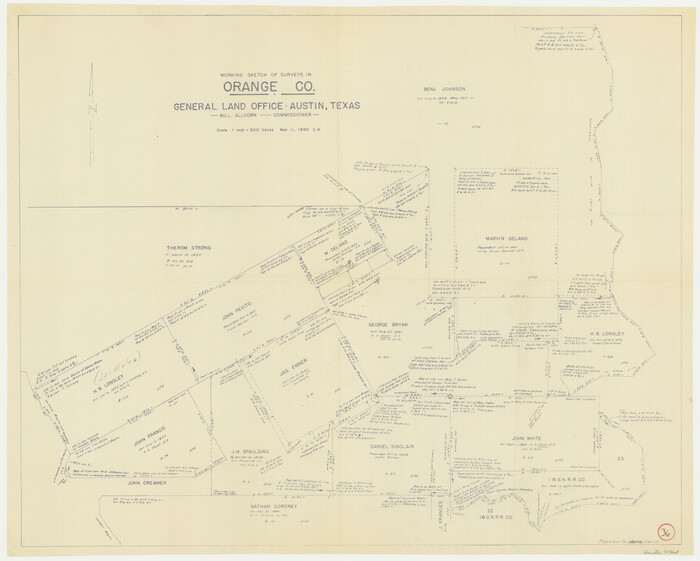 71368, Orange County Working Sketch 36, General Map Collection