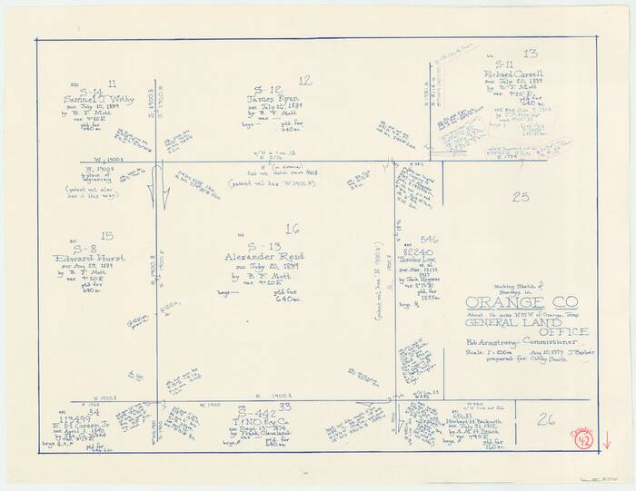 71374, Orange County Working Sketch 42, General Map Collection