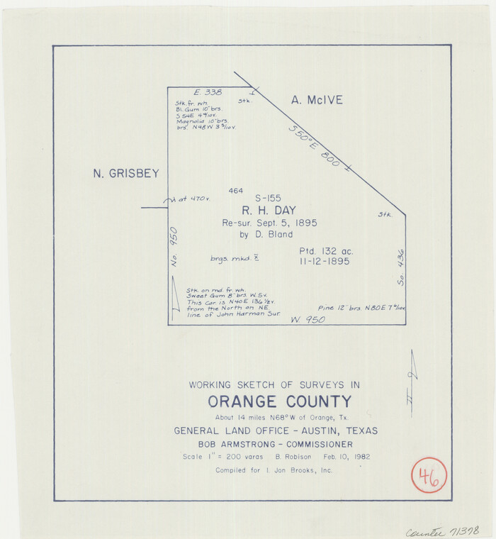71378, Orange County Working Sketch 46, General Map Collection