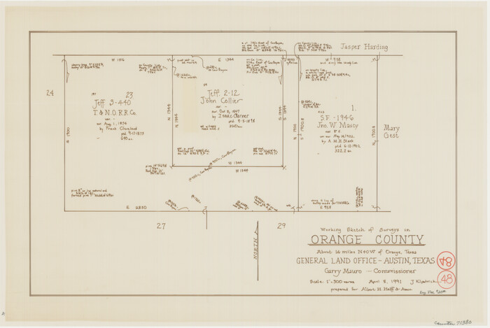 71380, Orange County Working Sketch 48, General Map Collection