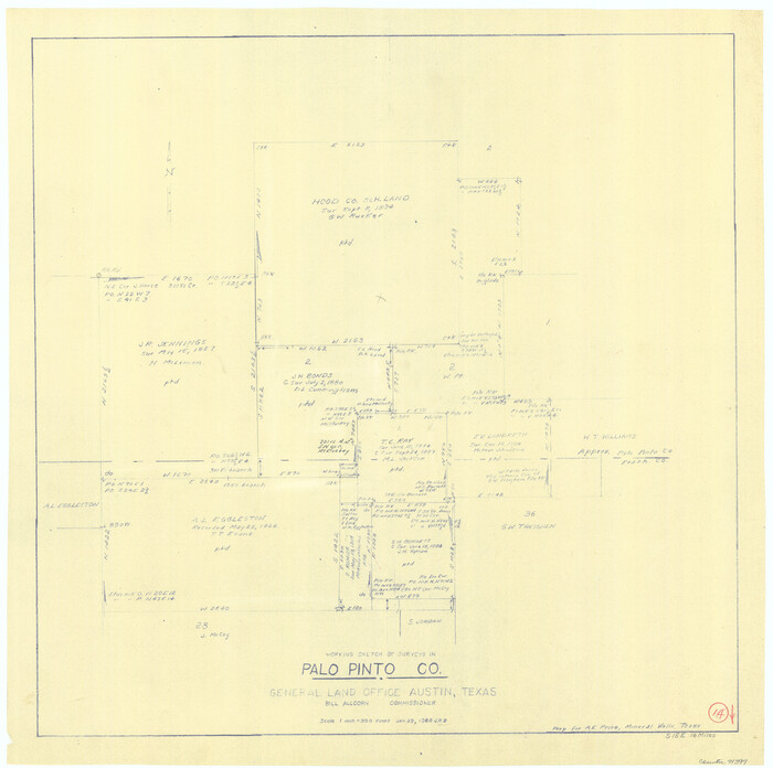 71397, Palo Pinto County Working Sketch 14, General Map Collection