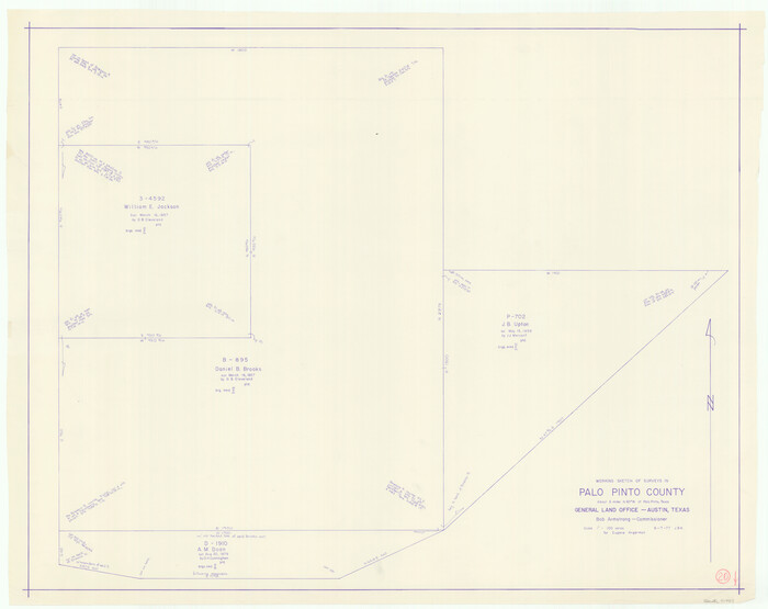 71403, Palo Pinto County Working Sketch 20, General Map Collection