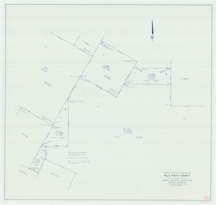 71404, Palo Pinto County Working Sketch 21, General Map Collection