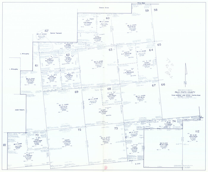 71406, Palo Pinto County Working Sketch 23, General Map Collection