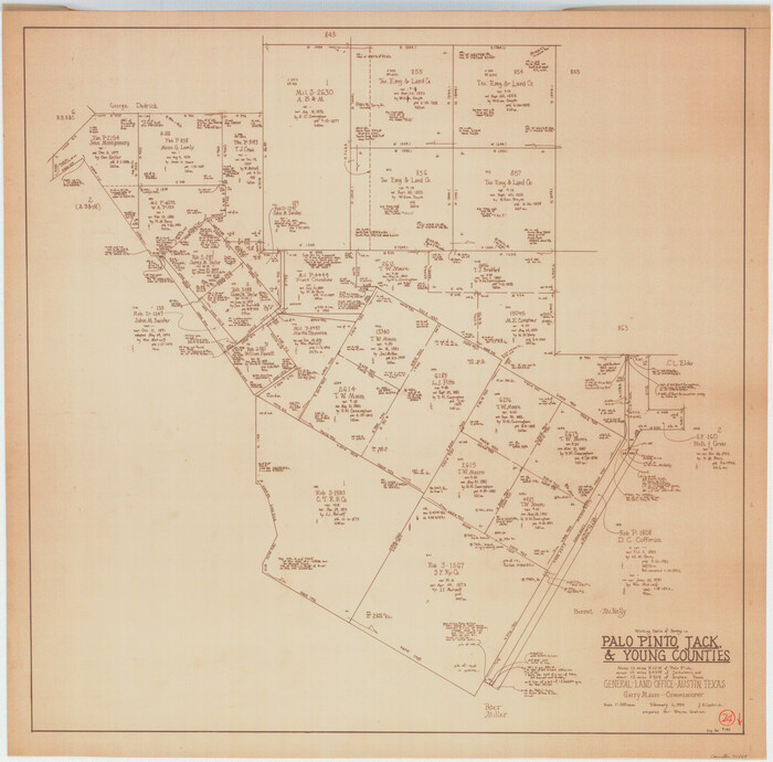 71407, Palo Pinto County Working Sketch 24, General Map Collection