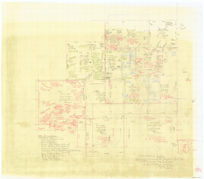71408, Palo Pinto County Working Sketch 25, General Map Collection