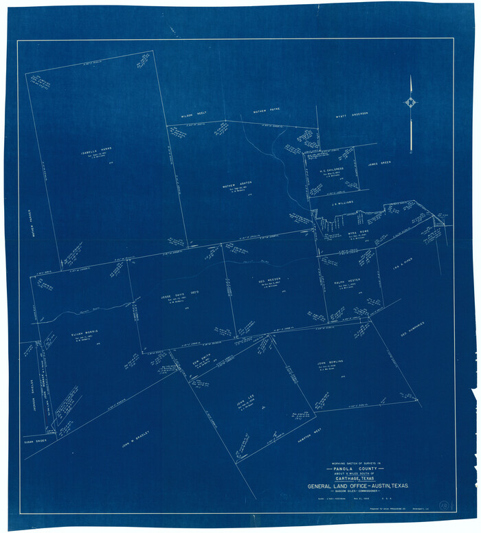 71427, Panola County Working Sketch 18, General Map Collection