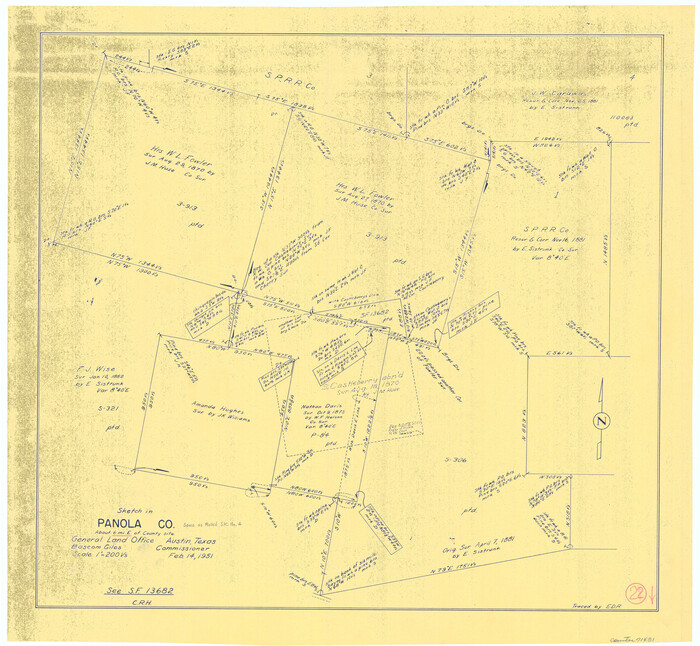 71431, Panola County Working Sketch 22, General Map Collection