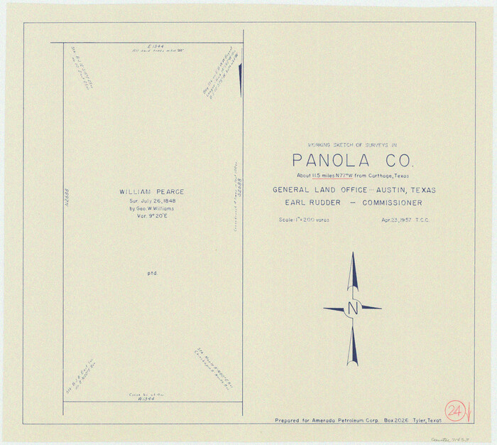 71433, Panola County Working Sketch 24, General Map Collection