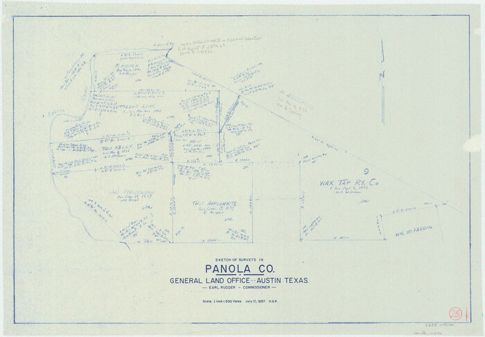 71434, Panola County Working Sketch 25, General Map Collection