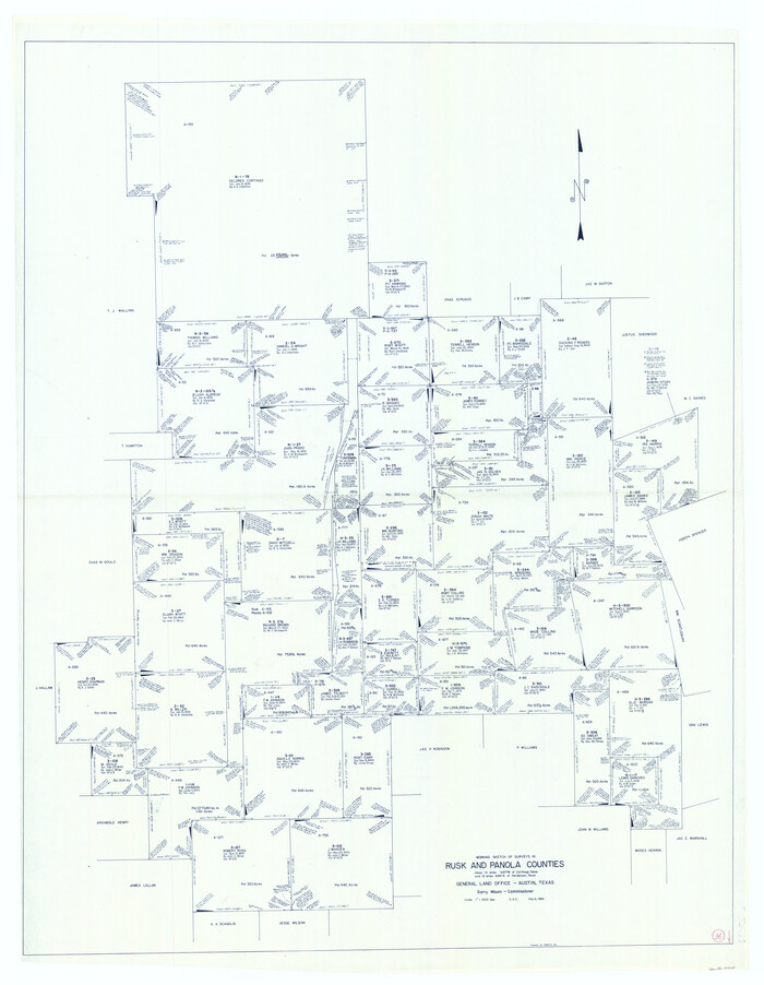 71445, Panola County Working Sketch 36, General Map Collection