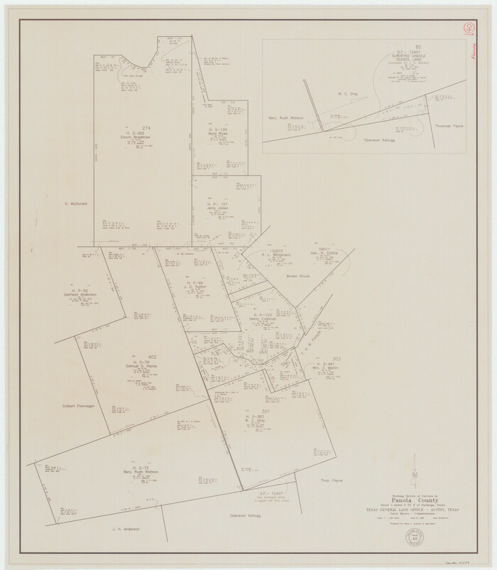 71449, Panola County Working Sketch 40, General Map Collection