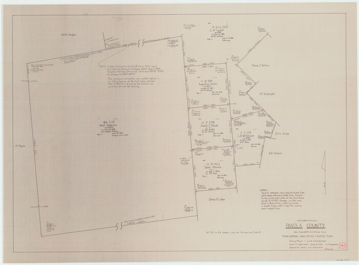 71450, Panola County Working Sketch 41, General Map Collection
