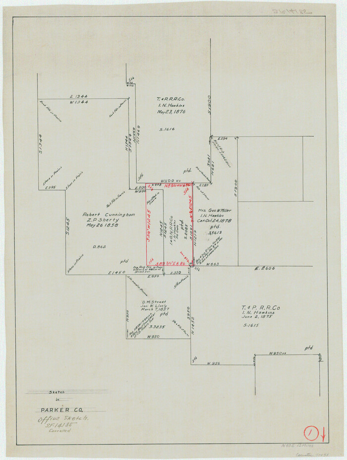 71451, Parker County Working Sketch 1, General Map Collection