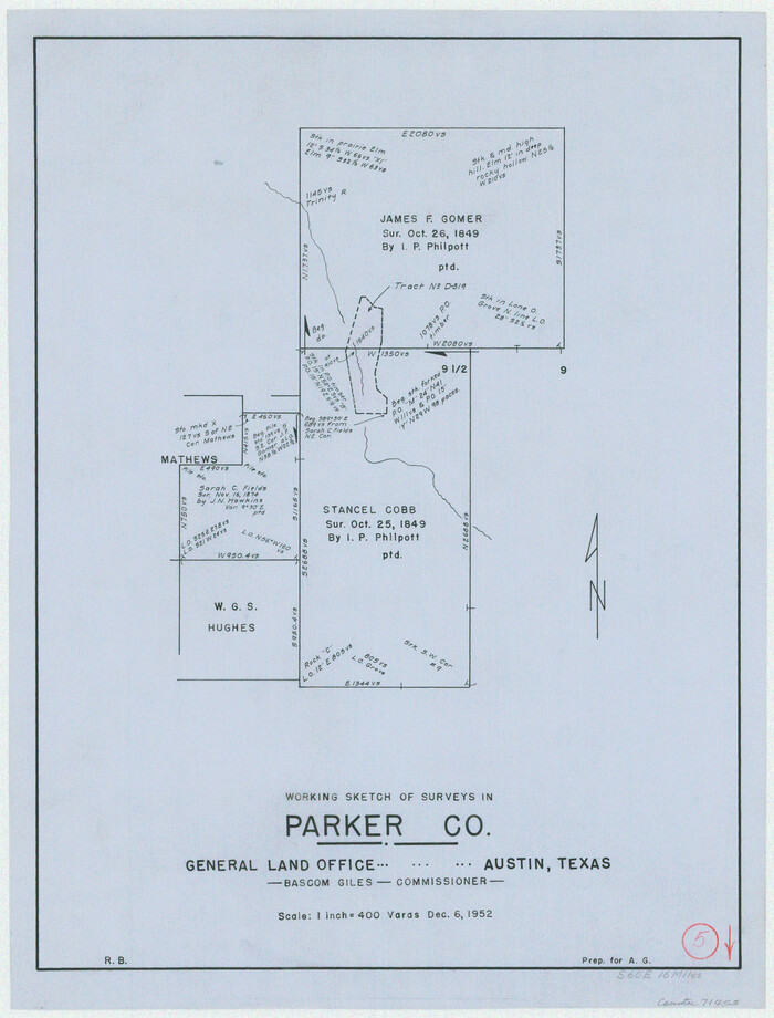 71455, Parker County Working Sketch 5, General Map Collection