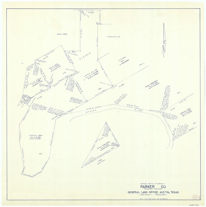 71460, Parker County Working Sketch 10, General Map Collection