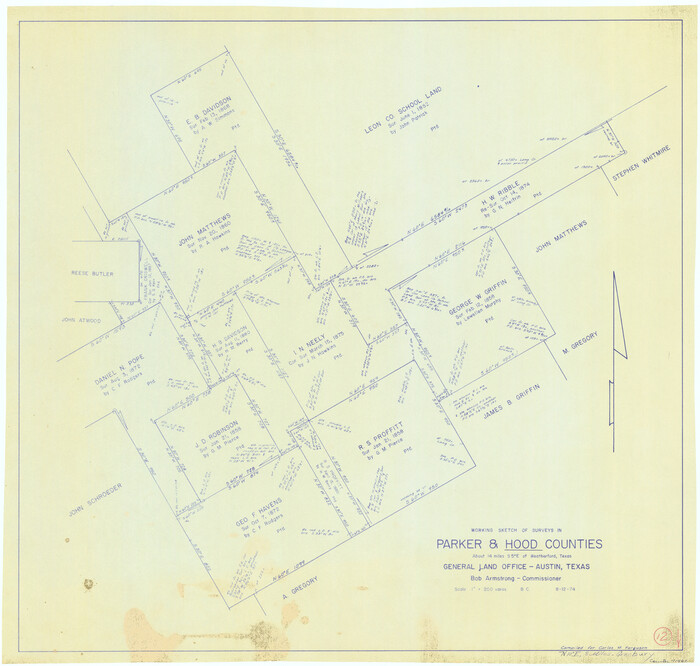 71462, Parker County Working Sketch 12, General Map Collection