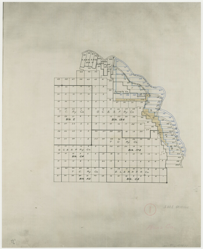71471, Pecos County Working Sketch 1, General Map Collection