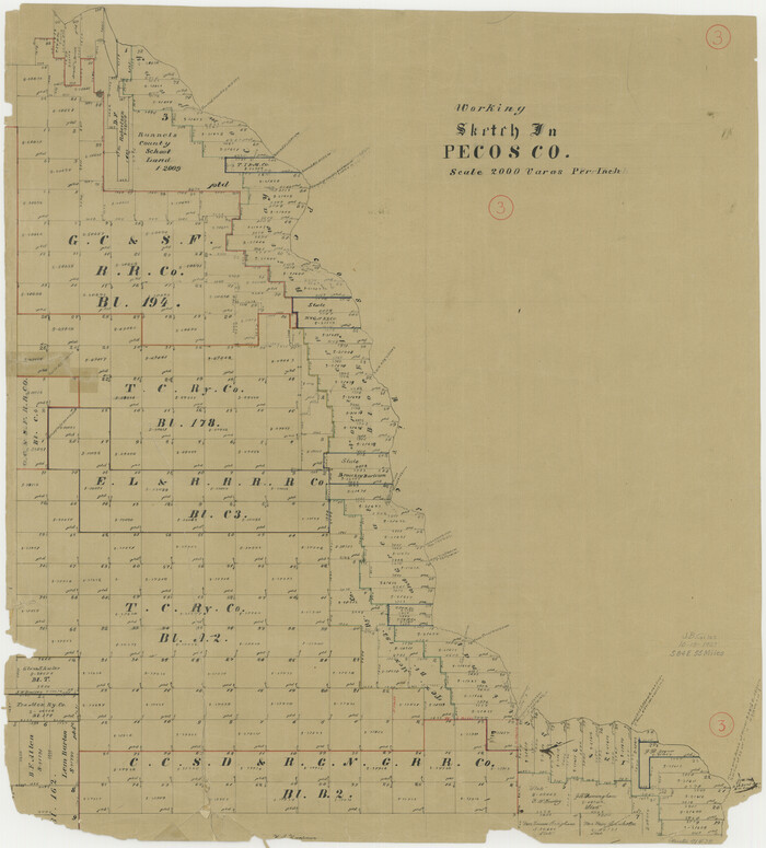 71473, Pecos County Working Sketch 3, General Map Collection
