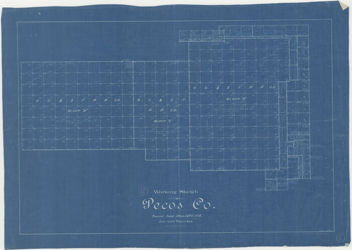71482, Pecos County Working Sketch 12, General Map Collection