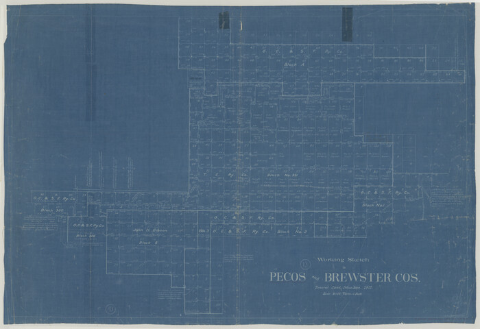 71483, Pecos County Working Sketch 13, General Map Collection