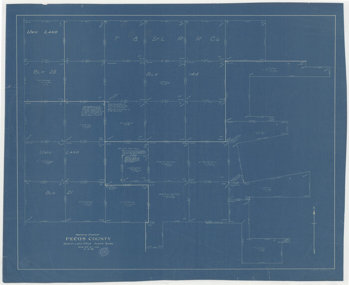71495, Pecos County Working Sketch 24, General Map Collection