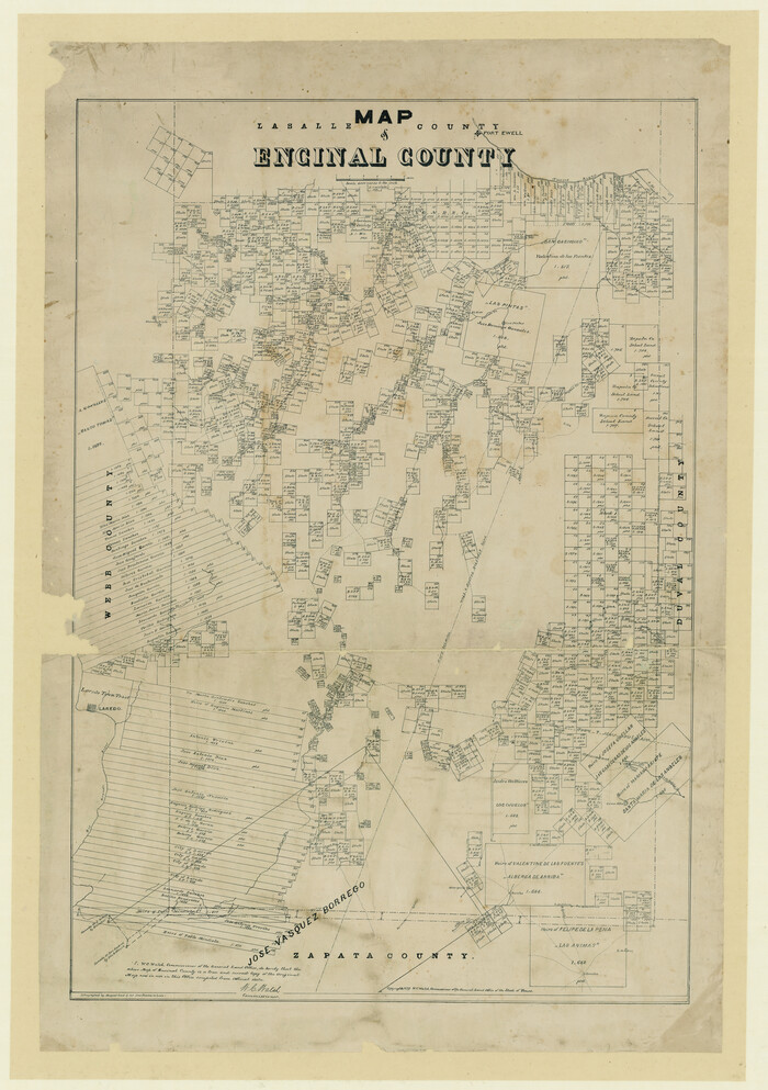 715, Map of Encinal County, Texas, Maddox Collection