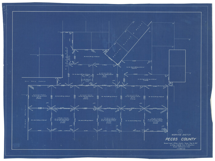 71505, Pecos County Working Sketch 33, General Map Collection