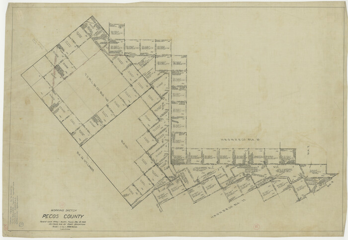 71510, Pecos County Working Sketch 38, General Map Collection