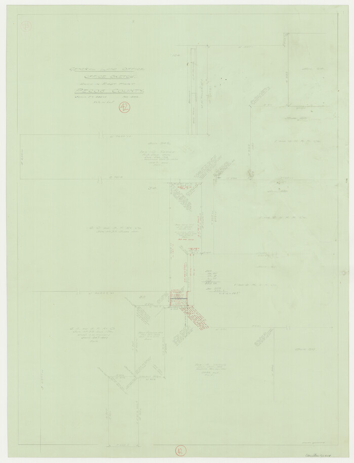 71514, Pecos County Working Sketch 42, General Map Collection