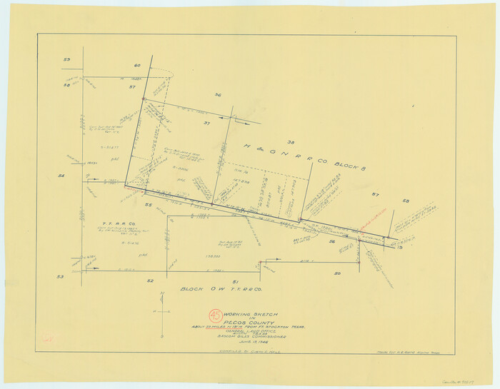 71517, Pecos County Working Sketch 45, General Map Collection